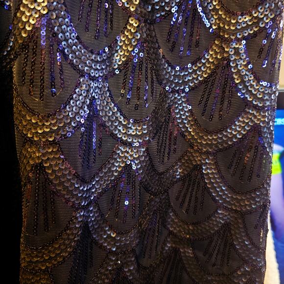 Honey punch blue shell rhinestone dress NWT size medium - Picture 2 of 7